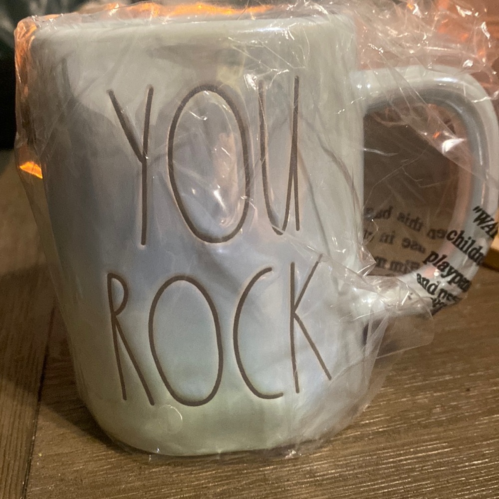 Blue iridescent Rae Dunn Mug
